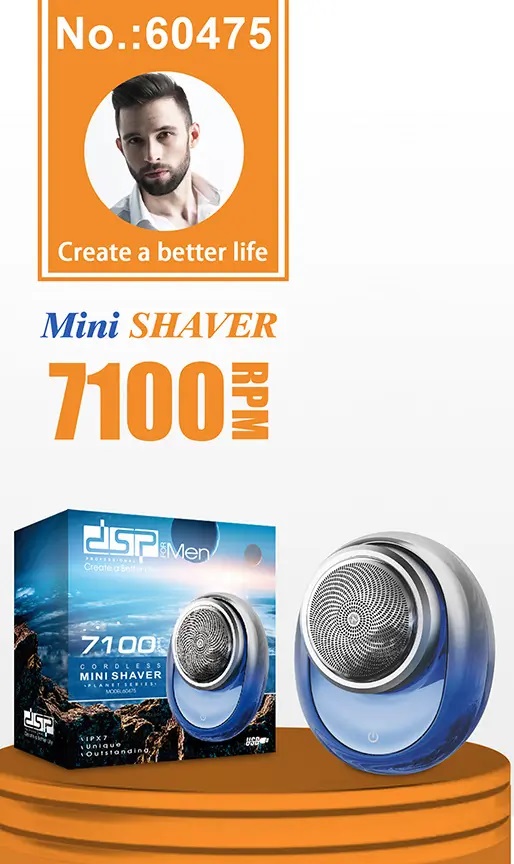 Ξυριστική μηχανή προσώπου - Mini Shaver - 60475 - DSP - 616430 - Blue