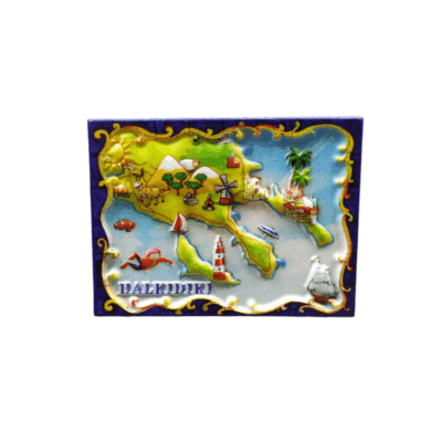 Tουριστικό μαγνητάκι Souvenir – Σετ 12pcs - Resin Magnet - Chalkidiki - 678299