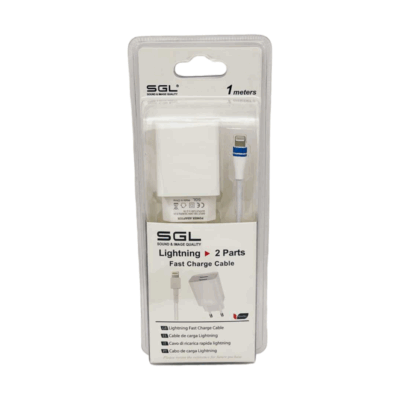 Αντάπτορας φόρτισης με καλώδιο και 2 θύρες USB - Lightning - Quick Charge - B5-F2 - 1m - 099521