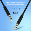 CELEBRAT καλώδιο ήχου 3.5mm AU-01, AUX, 1m, μαύρο