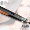 BRUNO BRN-0217 Ισιωτική πρέσα μαλλιών με κεραμικές πλάκες, 45W, ψηφιακή ένδειξη, black-copper
