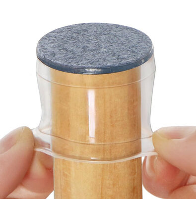 HOME USE προστατευτικές τάπες επίπλων HUH-0224, 25-30mm, διάφανες, 24τμχ