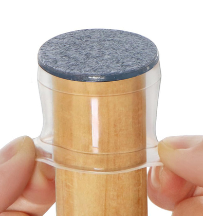 HOME USE προστατευτικές τάπες επίπλων HUH-0224, 25-30mm, διάφανες, 24τμχ