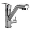 BRUNO μπαταρία πάγκου κουζίνας M54954-355N, τρίοδη, αναμεικτική, ασημί