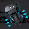 USAMS φορτιστής αυτοκινήτου C13 & καλώδιο Micro USB, 2x USB, 2.1A, μαύρο
