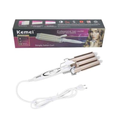 Kemei Ψαλίδι Μαλλιών για Κυματιστά Μαλλιά 45W Rose Gold KM-1010 - Curling iron