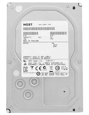 HGST σκληρός δίσκος Ultrastar 7K6000 3.5", 4TB, 7200RPM, 128MB, 6Gb/s, FR