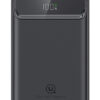 USAMS power bank US-CD214, 2x έξοδοι, wireless, 10000mAh, 20W, μαύρο