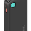 USAMS power bank CD224 με καλώδιο USB-C, 2x θύρες εξόδου, 10000mAh, 20W, μαύρο