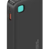 USAMS power bank CD225 με καλώδιο Lightning, 2x θύρες εξόδου, 10000mAh, 20W, μαύρο