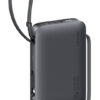 USAMS power bank CD228 με 2x καλώδια, 2x θύρες εξόδου, 10000mAh, 20W, γκρι
