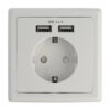 DELOCK Αντάπτορας ρεύματος 11471, 2x USB, 2.4A, λευκός