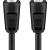 GOOBAY καλώδιο κεραίας αρσενικό σε θηλυκό 11564, <70dB, CCS, 10m, μαύρο