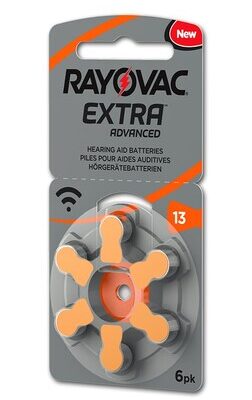RAYOVAC μπαταρίες ακουστικών βαρηκοΐας 13MF, mercury free, 1.4V, 6τμχ