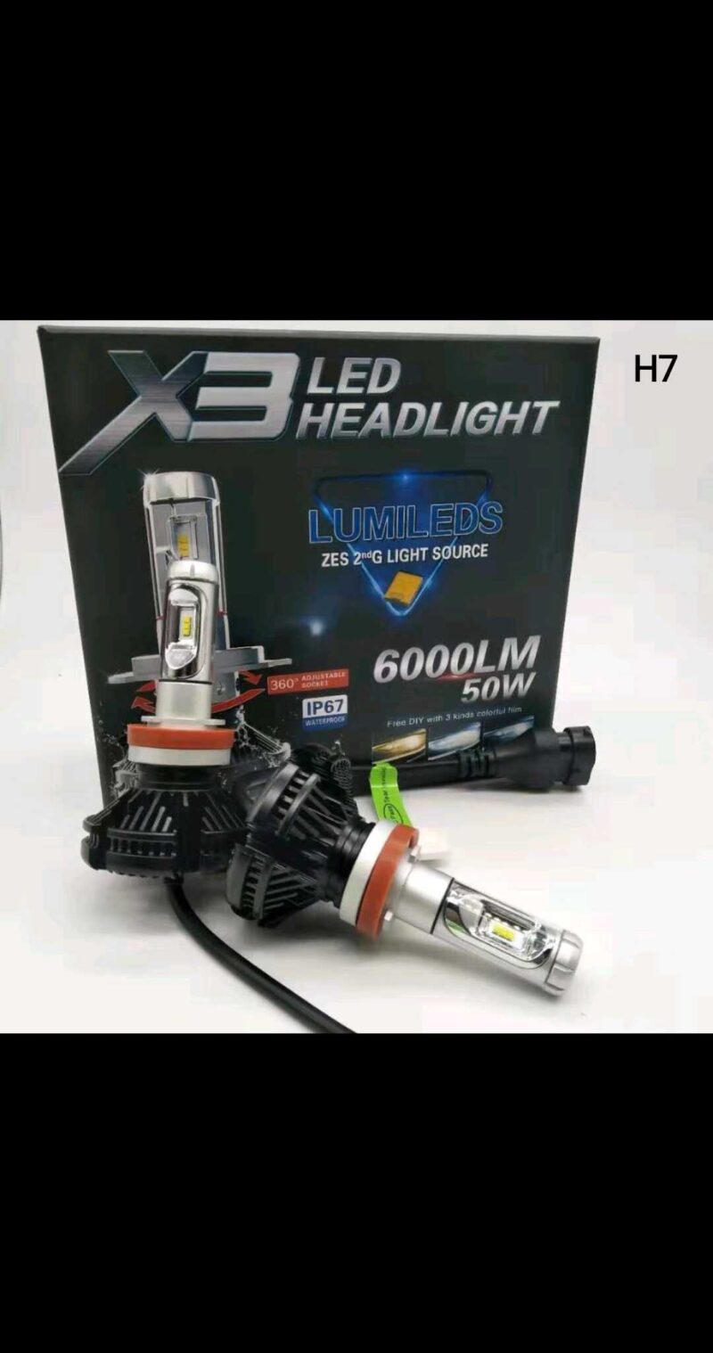 Λάμπες LED - X3 - H7 - 6000lm - 50W - 005655