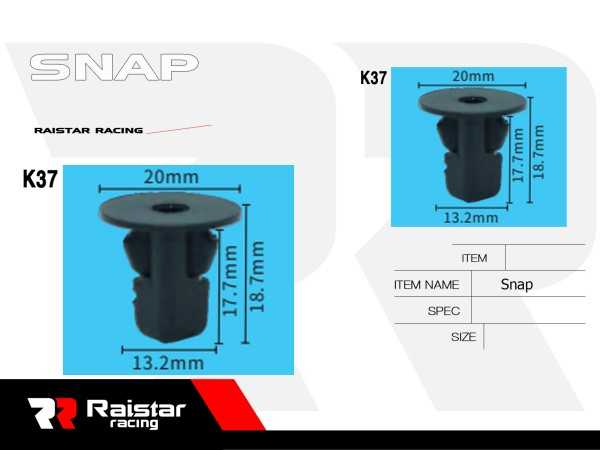 Σετ συνδετήρες αυτοκινήτου - 10pcs - R-F16101-26 - 180873