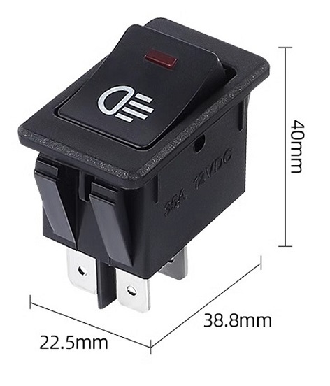 Διακόπτης φώτων ομίχλης οχημάτων On/Off - R-F13601-24-1U - 180927