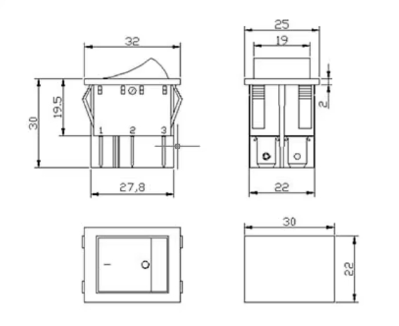 Διακόπτης οχημάτων On/Off - R-F13210A-24-1U - 180943
