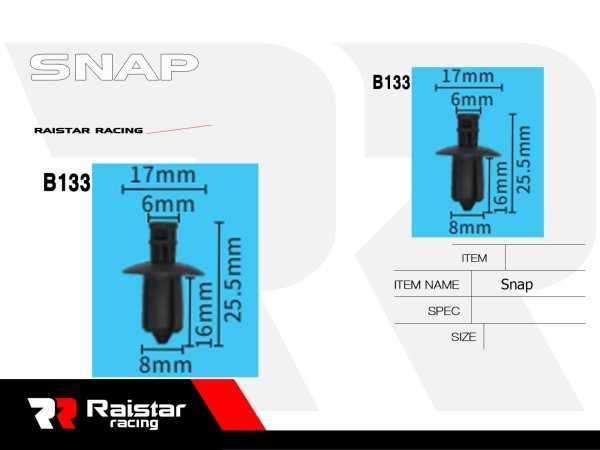 Σετ συνδετήρες αυτοκινήτου - 10pcs - R-F16101-20 - 180862