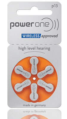 POWER ONE μπαταρίες ακουστικών βαρηκοΐας P13, mercury free, 1.45V, 6τμχ