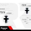 Σετ συνδετήρες αυτοκινήτου - 10pcs - R-F16101-02 - 180851