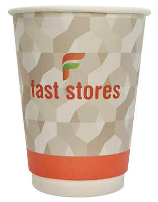 FAST STORES χάρτινα ποτήρια καφέ, 16oz, χωρίς καπάκι, 20τμχ