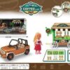 Σετ κούκλα με τροχήλατο Coffee Shop & αυτοκίνητο - SS111D - 308176