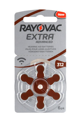 RAYOVAC μπαταρίες ακουστικών βαρηκοΐας 312MF, mercury free, 1.4V, 6τμχ