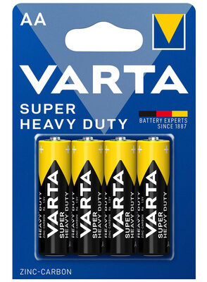 VARTA μπαταρίες Zinc Carbon Super Heavy Duty, AA/R6P, 1.5V, 4τμχ