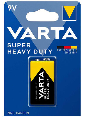VARTA μπαταρία Zinc Carbon Super Heavy Duty, 9V, 1τμχ