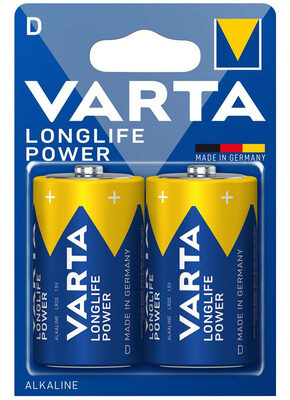 VARTA αλκαλικές μπαταρίες Longlife Power, D/LR20, 1.5V, 2τμχ