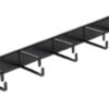 DELOCK cable management 42496 για rack 19"/1U, 5x γάντζοι, μαύρο