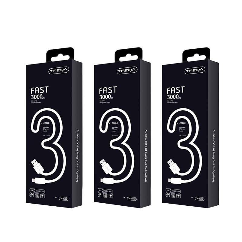 Treqa Καλώδιο USB σε lightning IOS 3m CA-8082 – USB-C to lightning cable