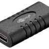 GOOBAY αντάπτορας USB-C 45401, θηλυκό σε θηλυκό, 5Gbit/s, 60W, μαύρος