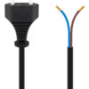 GOOBAY καλώδιο τροφοδοσίας Euro male 2x0.75 mm² 50085, 1.5m, μαύρο
