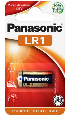 PANASONIC αλκαλική μπαταρία, Lady/LR1, 1.5V, 1τμχ