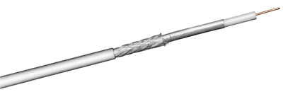 GOOBAY καλώδιο κεραίας 51510, 100dB, 75Ω, CCS, 25m, λευκό