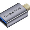 CABLETIME αντάπτορας USB-C σε USB CT-CMAFOTG, 5Gbps, γκρι