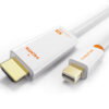 CABLETIME καλώδιο mini DisplayPort σε HDMI CT-03G4K60, 4K, 1.8m, λευκό