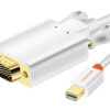 CABLETIME καλώδιο mini DisplayPort σε VGA CT-05G, 1080p, 1.8m, λευκό