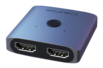 CABLETIME HDMI switch CT-HS4K, 2 σε 1, 4K, bidirectional, γκρι
