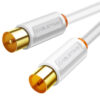 CABLETIME καλώδιο κεραίας CT-AV101, 75OHM, 2m, λευκό