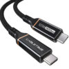 CABLETIME καλώδιο USB-C CT-USB4, 100W, 8K, 40Gbps, 1m, μαύρο