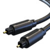 CABLETIME καλώδιο Toslink CT-AV380, gold plated, OD 4.0mm, 3m, μαύρο