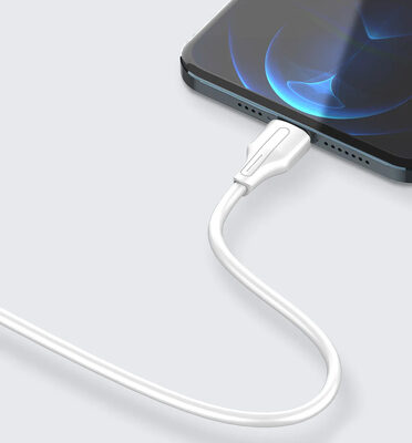LDNIO καλώδιο Lightning σε USB LS540, 2.4A, 20cm, λευκό