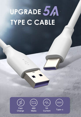 CABLETIME καλώδιο USB-C σε USB CT-U325A, 25W, 480Mbps, 0.25m, λευκό