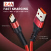 CABLETIME καλώδιο USB-C σε USB CT-PU32, 2.4A, 480Mbps, 1m, κόκκινο