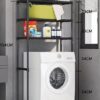 Επιδαπέδια ραφιέρα μπάνιου - YX9110-3 - 521629 - Black