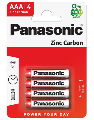 PANASONIC μπαταρίες Zinc Carbon, AAA/R03, 1.5V, 4τμχ