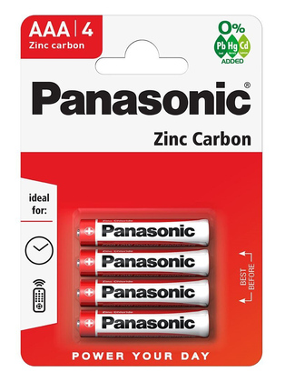 PANASONIC μπαταρίες Zinc Carbon, AAA/R03, 1.5V, 4τμχ